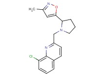 8-chloro-2-{[2-(3-methylisoxazol-5-yl)pyrrolidin-1-yl]methyl}quinoline