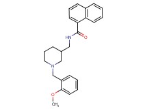 N-{[1-(2-methoxybenzyl)-3-piperidinyl]methyl}-1-naphthamide