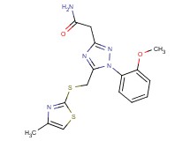 2-(1-(2-methoxyphenyl)-5-{[(4-methyl-1,3-thiazol-2-yl)thio]methyl}-1H-1,2,4-triazol-3-yl)acetamide