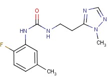 N-(2-fluoro-5-methylphenyl)-N'-[2-(1-methyl-1H-1,2,4-triazol-5-yl)ethyl]urea