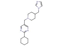 2-cyclohexyl-5-{[4-(1H-imidazol-1-ylmethyl)piperidin-1-yl]methyl}pyrimidine