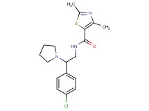 N-[2-(4-chlorophenyl)-2-pyrrolidin-1-ylethyl]-2,4-dimethyl-1,3-thiazole-5-carboxamide