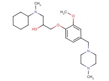 1-[cyclohexyl(methyl)amino]-3-{2-methoxy-4-[(4-methyl-1-piperazinyl)methyl]phenoxy}-2-propanol