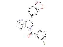 (3R*,3aR*,7aR*)-3-(1,3-benzodioxol-5-yl)-1-(3-fluorobenzoyl)octahydro-4,7-ethanopyrrolo[3,2-b]pyridine