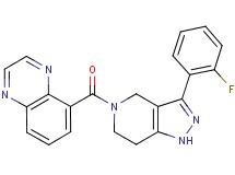 5-{[3-(2-fluorophenyl)-1,4,6,7-tetrahydro-5H-pyrazolo[4,3-c]pyridin-5-yl]carbonyl}quinoxaline