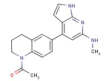 4-(1-acetyl-1,2,3,4-tetrahydroquinolin-6-yl)-N-methyl-1H-pyrrolo[2,3-b]pyridin-6-amine