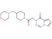 2-{2-[4-(4-morpholinylmethyl)-1-piperidinyl]-2-oxoethyl}pyrrolo[1,2-d][1,2,4]triazin-1(2H)-one