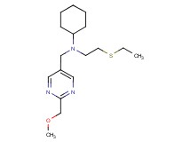 N-[2-(ethylthio)ethyl]-N-{[2-(methoxymethyl)pyrimidin-5-yl]methyl}cyclohexanamine