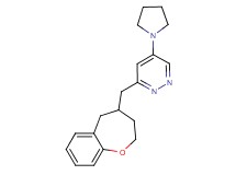 5-pyrrolidin-1-yl-3-(2,3,4,5-tetrahydro-1-benzoxepin-4-ylmethyl)pyridazine
