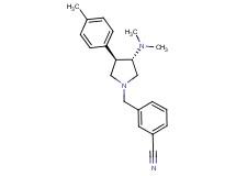 3-{[(3S*,4R*)-3-(dimethylamino)-4-(4-methylphenyl)pyrrolidin-1-yl]methyl}benzonitrile