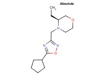 (3S)-4-[(5-cyclopentyl-1,2,4-oxadiazol-3-yl)methyl]-3-ethylmorpholine