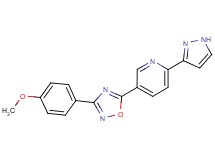 5-[3-(4-methoxyphenyl)-1,2,4-oxadiazol-5-yl]-2-(1H-pyrazol-3-yl)pyridine