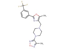 1-(4-methyl-1,2,5-oxadiazol-3-yl)-4-({5-methyl-2-[3-(trifluoromethyl)phenyl]-1,3-oxazol-4-yl}methyl)piperazine