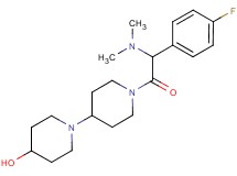 1'-[(dimethylamino)(4-fluorophenyl)acetyl]-1,4'-bipiperidin-4-ol