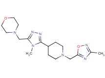 4-[(4-methyl-5-{1-[(3-methyl-1,2,4-oxadiazol-5-yl)methyl]piperidin-4-yl}-4H-1,2,4-triazol-3-yl)methyl]morpholine