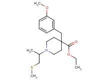 ethyl 4-(3-methoxybenzyl)-1-[1-methyl-2-(methylthio)ethyl]-4-piperidinecarboxylate