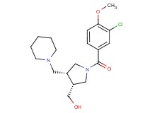 [(3R*,4R*)-1-(3-chloro-4-methoxybenzoyl)-4-(piperidin-1-ylmethyl)pyrrolidin-3-yl]methanol