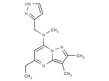 5-ethyl-N,2,3-trimethyl-N-(1H-pyrazol-3-ylmethyl)pyrazolo[1,5-a]pyrimidin-7-amine