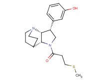 3-{(3R*,3aR*,7aR*)-1-[3-(methylthio)propanoyl]octahydro-4,7-ethanopyrrolo[3,2-b]pyridin-3-yl}phenol