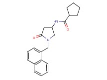 N-[1-(1-naphthylmethyl)-5-oxo-3-pyrrolidinyl]cyclopentanecarboxamide