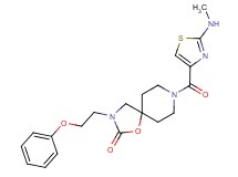 8-{[2-(methylamino)-1,3-thiazol-4-yl]carbonyl}-3-(2-phenoxyethyl)-1-oxa-3,8-diazaspiro[4.5]decan-2-one