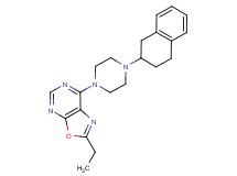 2-ethyl-7-[4-(1,2,3,4-tetrahydro-2-naphthalenyl)-1-piperazinyl][1,3]oxazolo[5,4-d]pyrimidine
