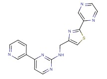 N-{[2-(2-pyrazinyl)-1,3-thiazol-4-yl]methyl}-4-(3-pyridinyl)-2-pyrimidinamine