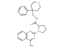 1-(4-methyl-2-quinazolinyl)-N-[(4-phenyltetrahydro-2H-pyran-4-yl)methyl]prolinamide