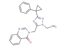 3-{[1-ethyl-3-(1-phenylcyclopropyl)-1H-1,2,4-triazol-5-yl]methyl}quinazolin-4(3H)-one