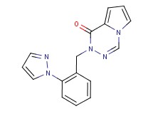 2-[2-(1H-pyrazol-1-yl)benzyl]pyrrolo[1,2-d][1,2,4]triazin-1(2H)-one