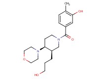 5-{[(3R*,4S*)-3-(3-hydroxypropyl)-4-morpholin-4-ylpiperidin-1-yl]carbonyl}-2-methylphenol