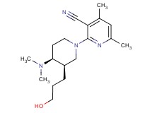 2-[(3R*,4S*)-4-(dimethylamino)-3-(3-hydroxypropyl)piperidin-1-yl]-4,6-dimethylnicotinonitrile