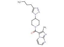 3-{[4-(4-butyl-1H-1,2,3-triazol-1-yl)-1-piperidinyl]carbonyl}-2-methylimidazo[1,2-a]pyrimidine trifluoroacetate