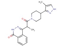 4-{1-methyl-2-[4-(4-methyl-1H-pyrazol-3-yl)piperidin-1-yl]-2-oxoethyl}phthalazin-1(2H)-one