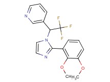 3-{1-[2-(2,3-dimethoxyphenyl)-1H-imidazol-1-yl]-2,2,2-trifluoroethyl}pyridine