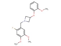 1-(2-fluoro-4,5-dimethoxybenzyl)-3-(2-methoxyphenoxy)azetidine