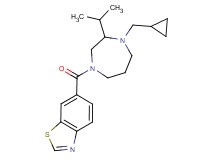 6-{[4-(cyclopropylmethyl)-3-isopropyl-1,4-diazepan-1-yl]carbonyl}-1,3-benzothiazole