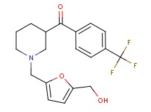 (1-{[5-(hydroxymethyl)-2-furyl]methyl}-3-piperidinyl)[4-(trifluoromethyl)phenyl]methanone