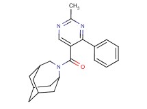 4-[(2-methyl-4-phenylpyrimidin-5-yl)carbonyl]-4-azatricyclo[4.3.1.1~3,8~]undecane