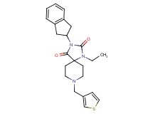 3-(2,3-dihydro-1H-inden-2-yl)-1-ethyl-8-(3-thienylmethyl)-1,3,8-triazaspiro[4.5]decane-2,4-dione