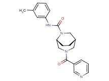 (1S*,5R*)-N-(3-methylphenyl)-3-(3-pyridinylcarbonyl)-3,6-diazabicyclo[3.2.2]nonane-6-carboxamide
