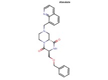 (3S,9aR)-3-[(benzyloxy)methyl]-8-(8-quinolinylmethyl)tetrahydro-2H-pyrazino[1,2-a]pyrazine-1,4(3H,6H)-dione