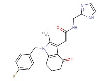 2-[1-(4-fluorobenzyl)-2-methyl-4-oxo-4,5,6,7-tetrahydro-1H-indol-3-yl]-N-(1H-imidazol-2-ylmethyl)acetamide