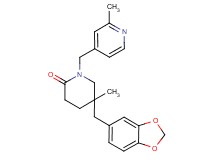 5-(1,3-benzodioxol-5-ylmethyl)-5-methyl-1-[(2-methylpyridin-4-yl)methyl]piperidin-2-one