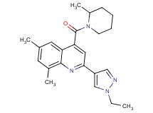 2-(1-ethyl-1H-pyrazol-4-yl)-6,8-dimethyl-4-[(2-methylpiperidin-1-yl)carbonyl]quinoline
