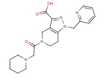 5-(piperidin-1-ylacetyl)-1-(pyridin-2-ylmethyl)-4,5,6,7-tetrahydro-1H-pyrazolo[4,3-c]pyridine-3-carboxylic acid