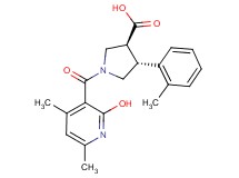 rel-(3S,4R)-1-[(2-hydroxy-4,6-dimethyl-3-pyridinyl)carbonyl]-4-(2-methylphenyl)-3-pyrrolidinecarboxylic acid