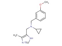 N-(3-methoxybenzyl)-N-[(4-methyl-1H-imidazol-5-yl)methyl]cyclopropanamine