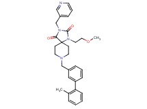 1-(2-methoxyethyl)-8-[(2'-methyl-3-biphenylyl)methyl]-3-(3-pyridinylmethyl)-1,3,8-triazaspiro[4.5]decane-2,4-dione