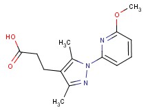 3-[1-(6-methoxypyridin-2-yl)-3,5-dimethyl-1H-pyrazol-4-yl]propanoic acid